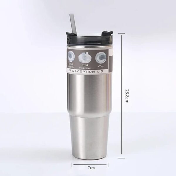 Stainless steel 30 oz  water cup (Green) - Image 3