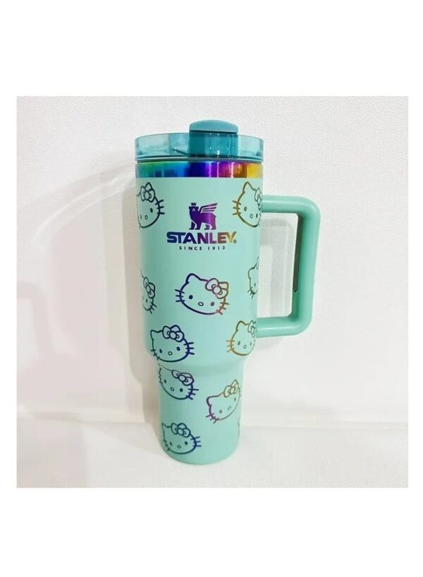 Hello Kitty Stanley Tumbler 40 Oz Quencher H2.0 FlowState (Milk Green) - Image 6