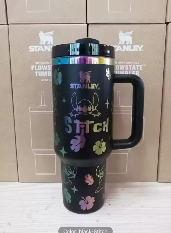 Hello Kitty Stanley Tumbler 40 Oz Quencher H2.0 FlowState (Black) - Image 2